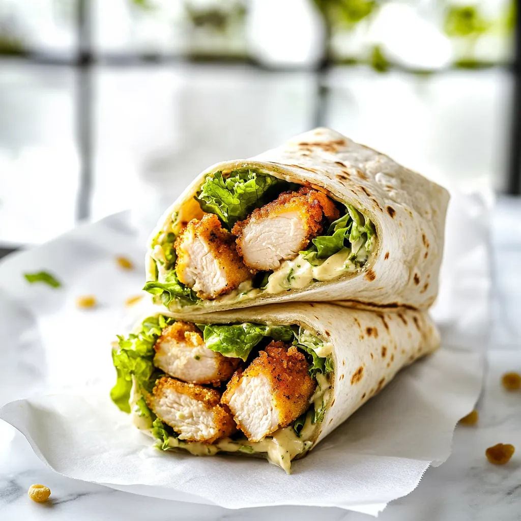 Chicken Caesar Wraps