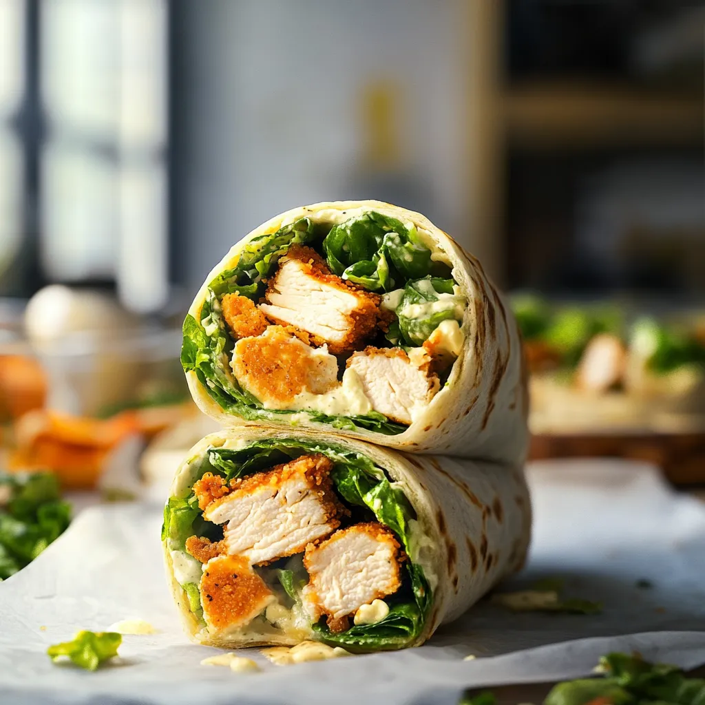 Chicken Caesar Wraps