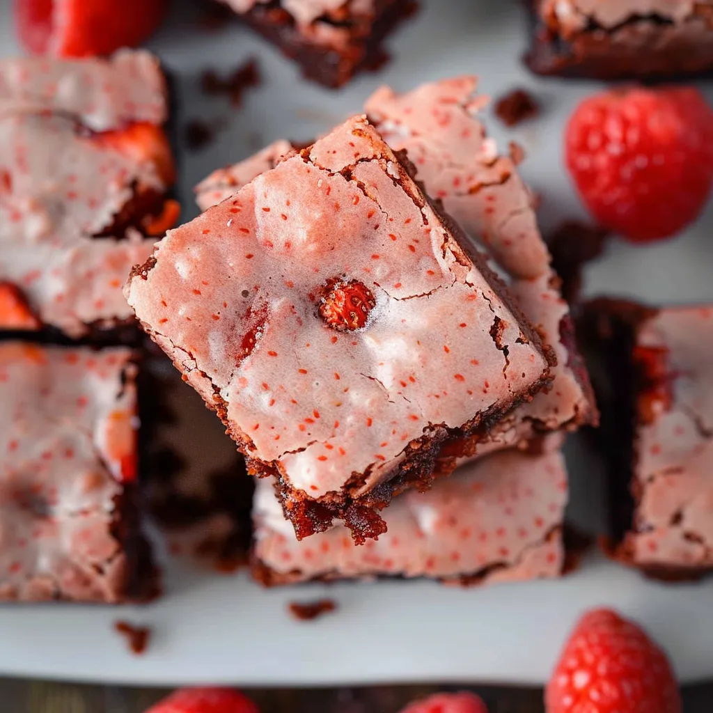 A piece of chocolate cake with a strawberry on top.