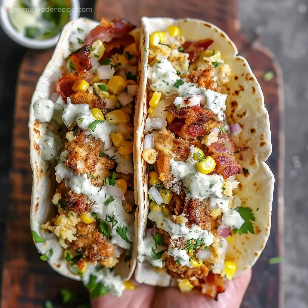 Corn and Chicken Tacos