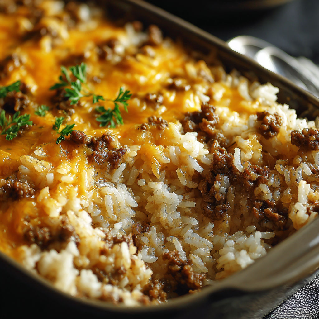 A bowl of rice and meat.