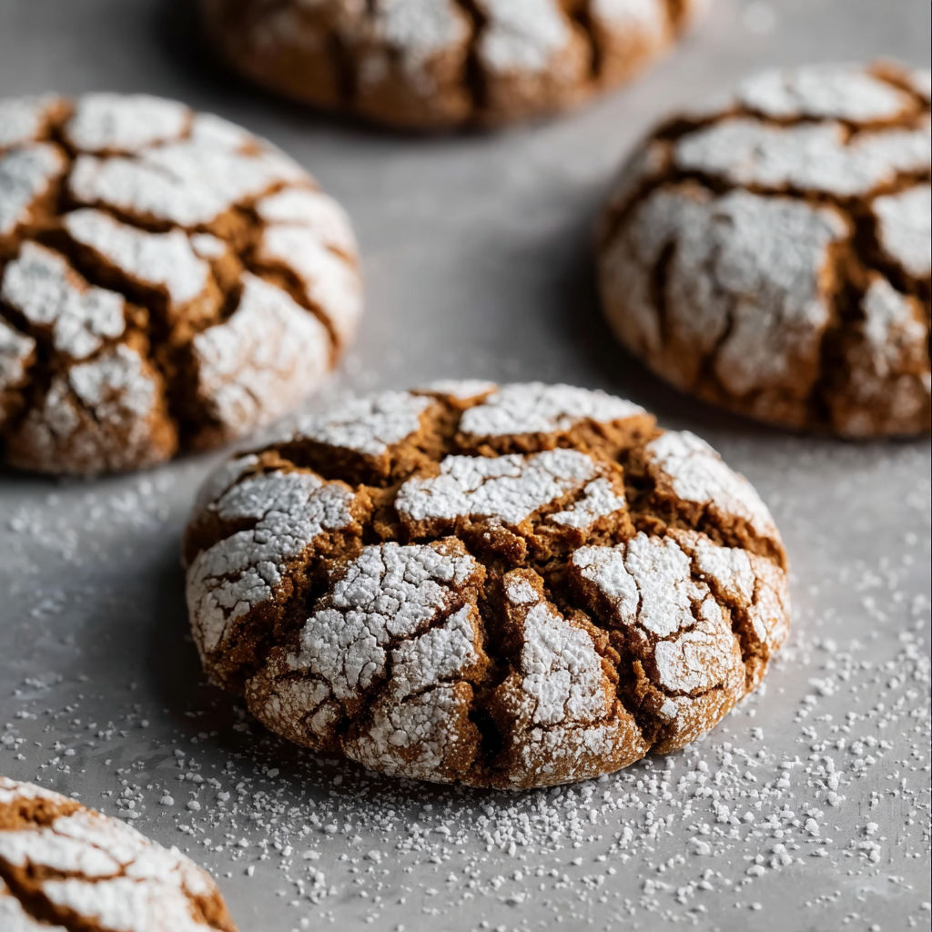 Gingerbread cookies with white icing.