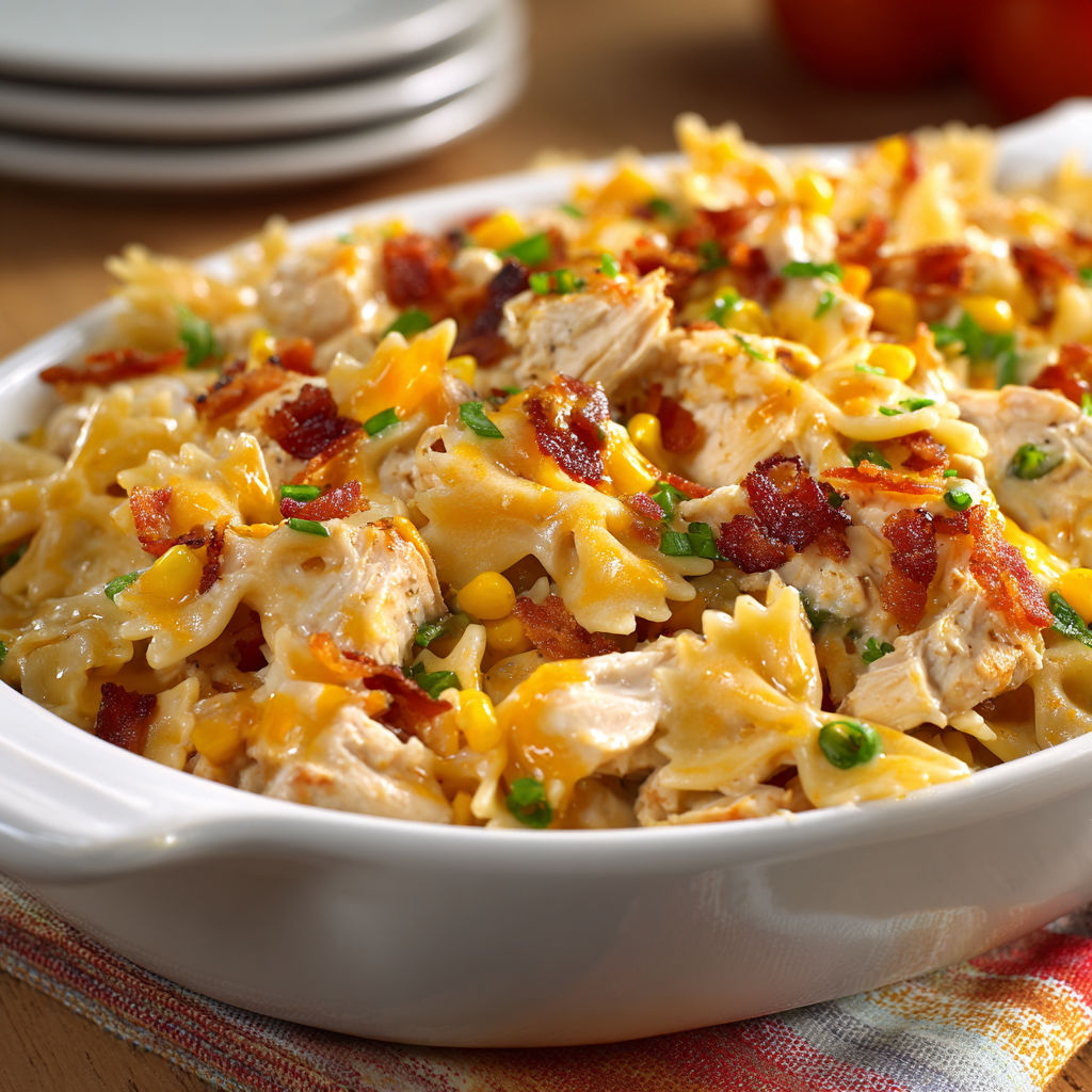 BBQ Ranch Chicken Casserole