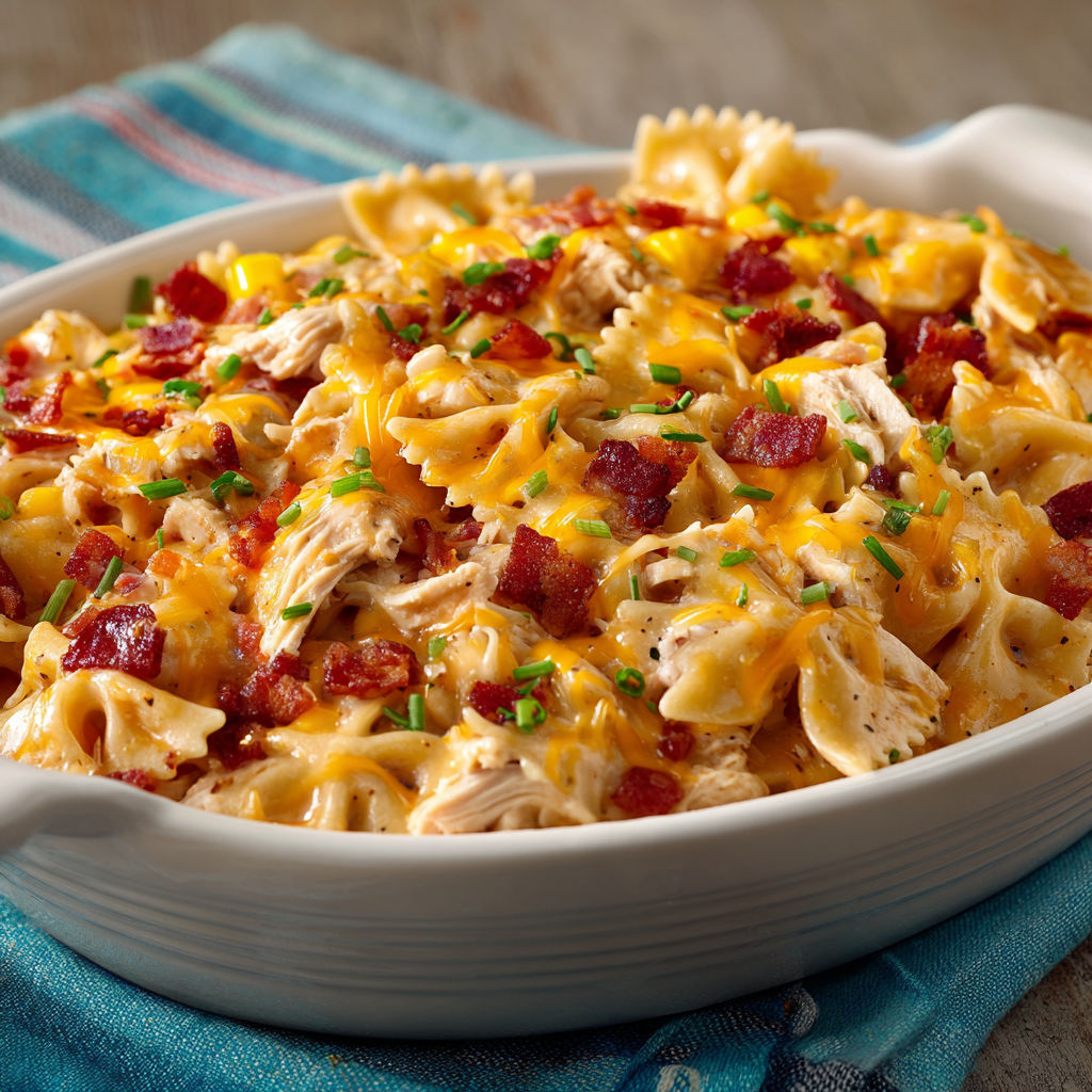 BBQ Ranch Chicken Casserole