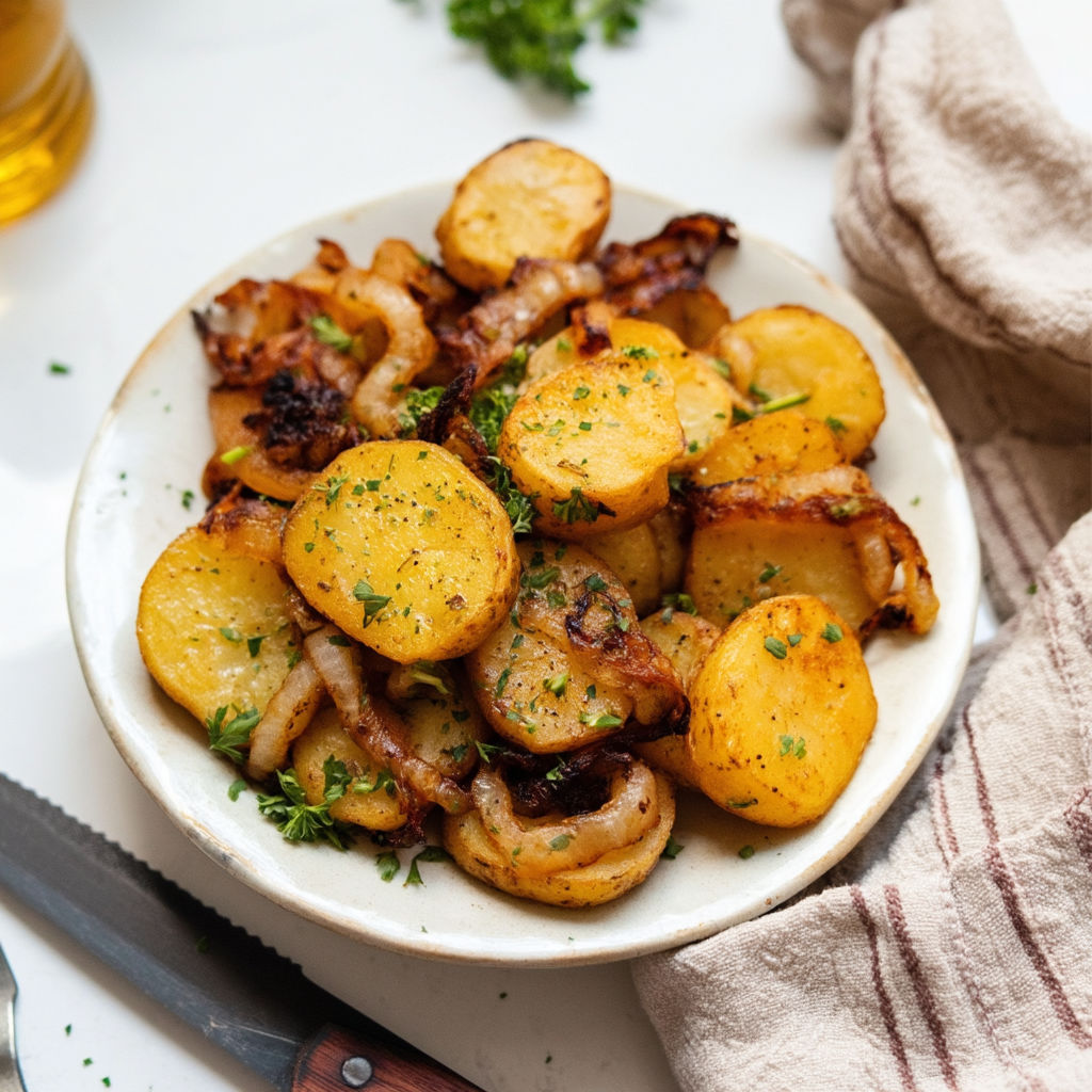 grandma’s fried potatoes and onions