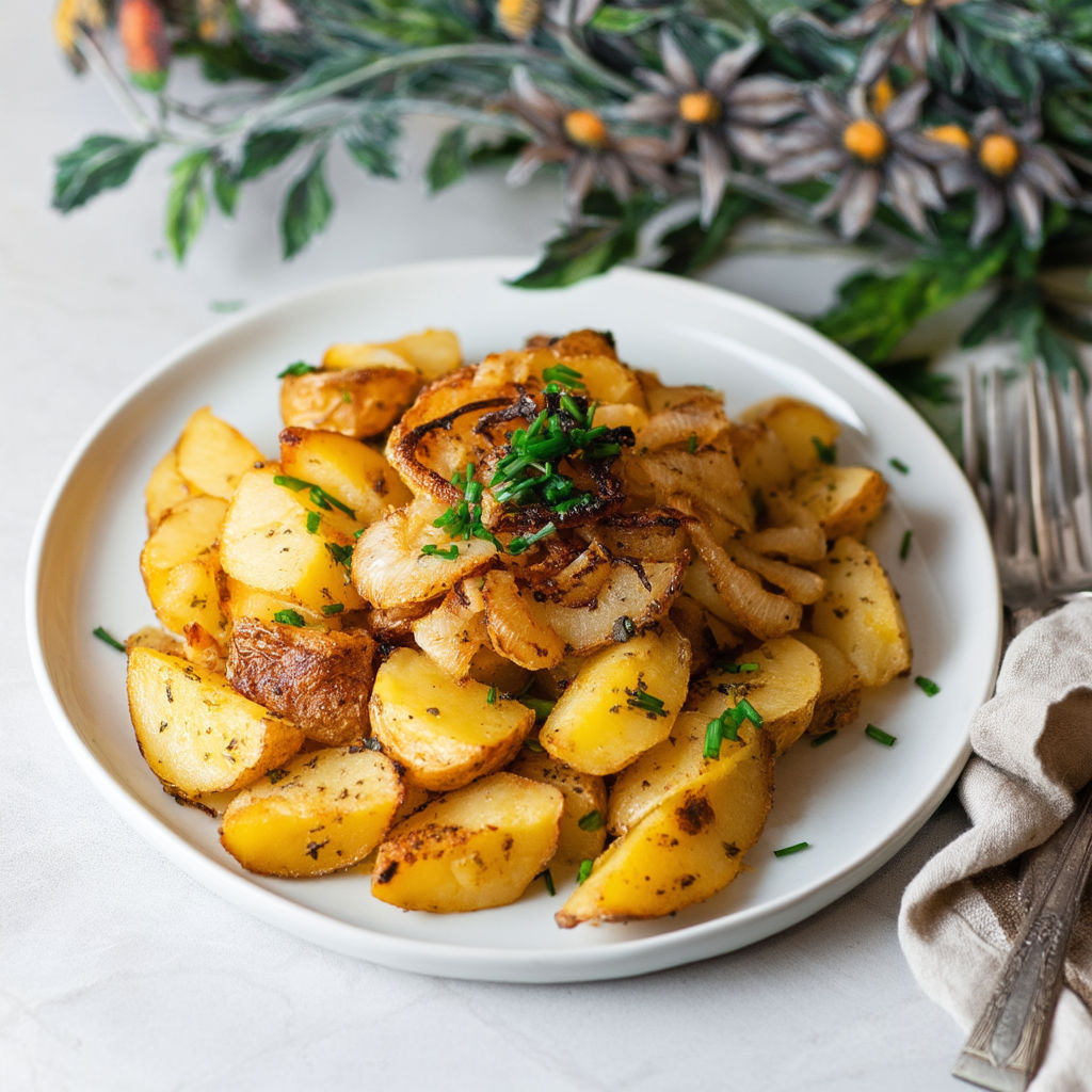 grandma’s fried potatoes and onions