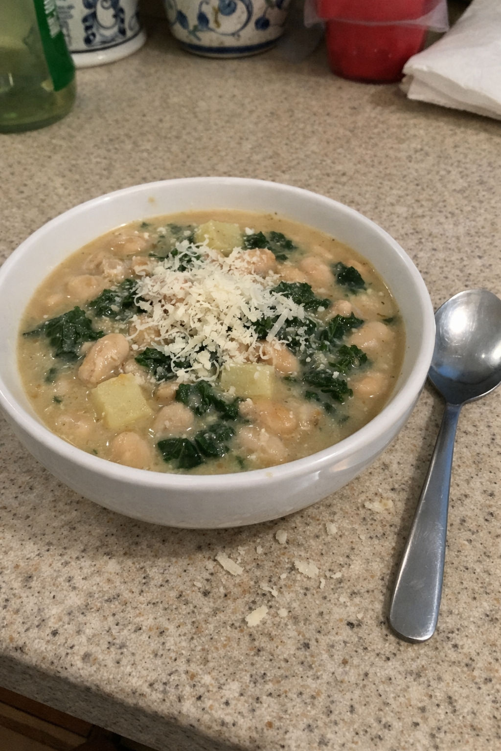 Tuscan White Bean Soup — bowl hero